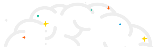 Bridging the gap - clipart of the upper part of a cloud
