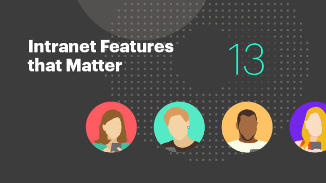 intranet features matter personalized content