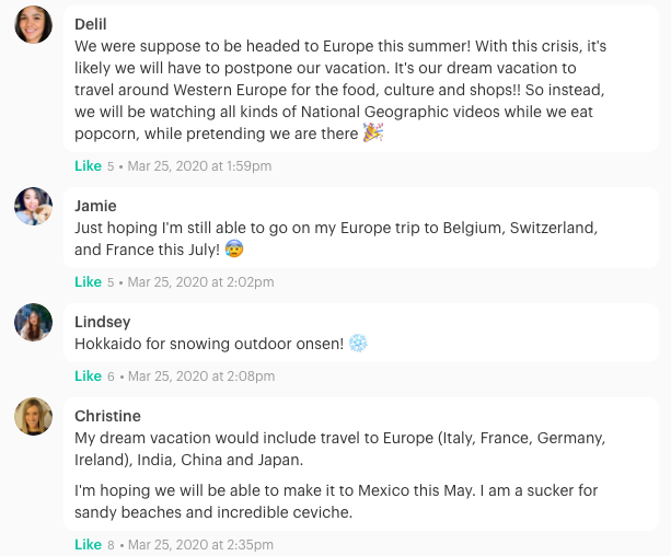 Intranet use case : Comments regarding vacations