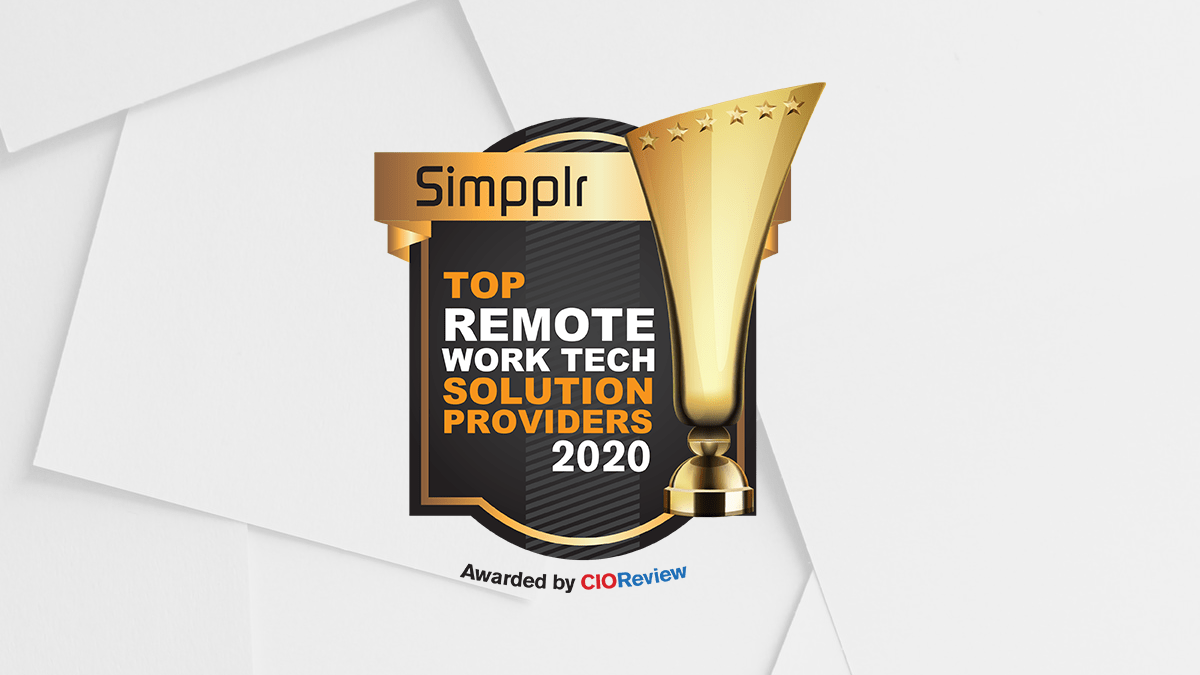 Simpplr awarded “Top Remote Work Tech Solution Provider 2020” by CIO Review
