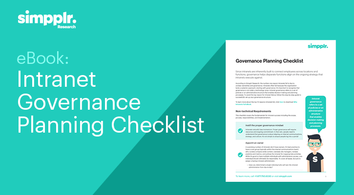 intranet governance checklist