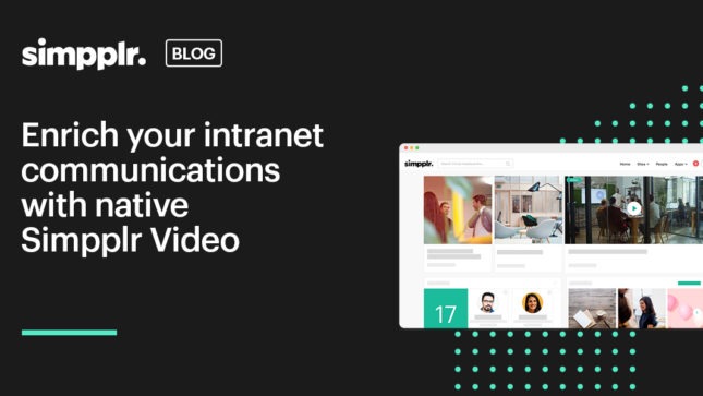 Simpplr native video intranet communications
