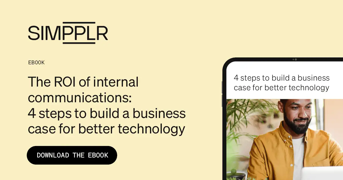 Internal Communications ROI | Simpplr