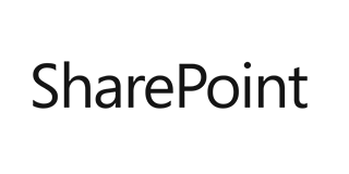Sharepoint logo black