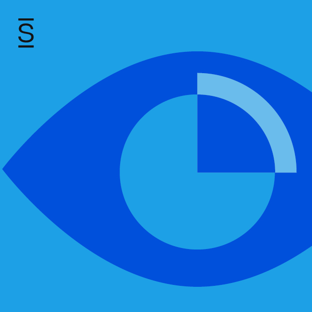 Internal communication audit - blue eye graphic on a light blue background