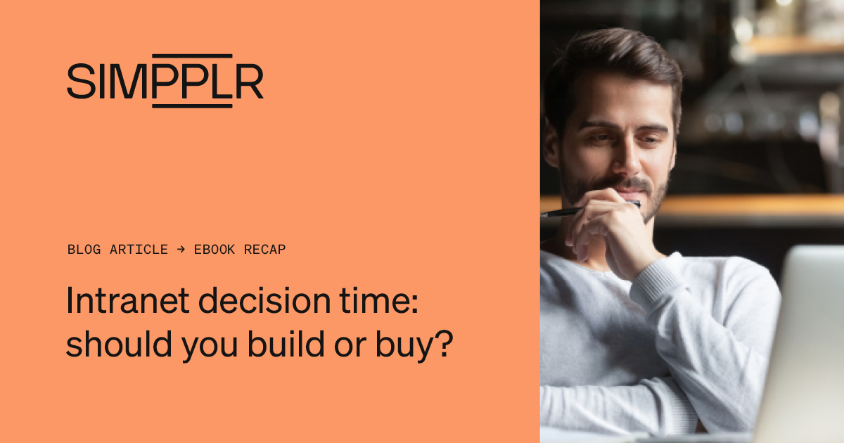 intranet decision time should you build or buy social
