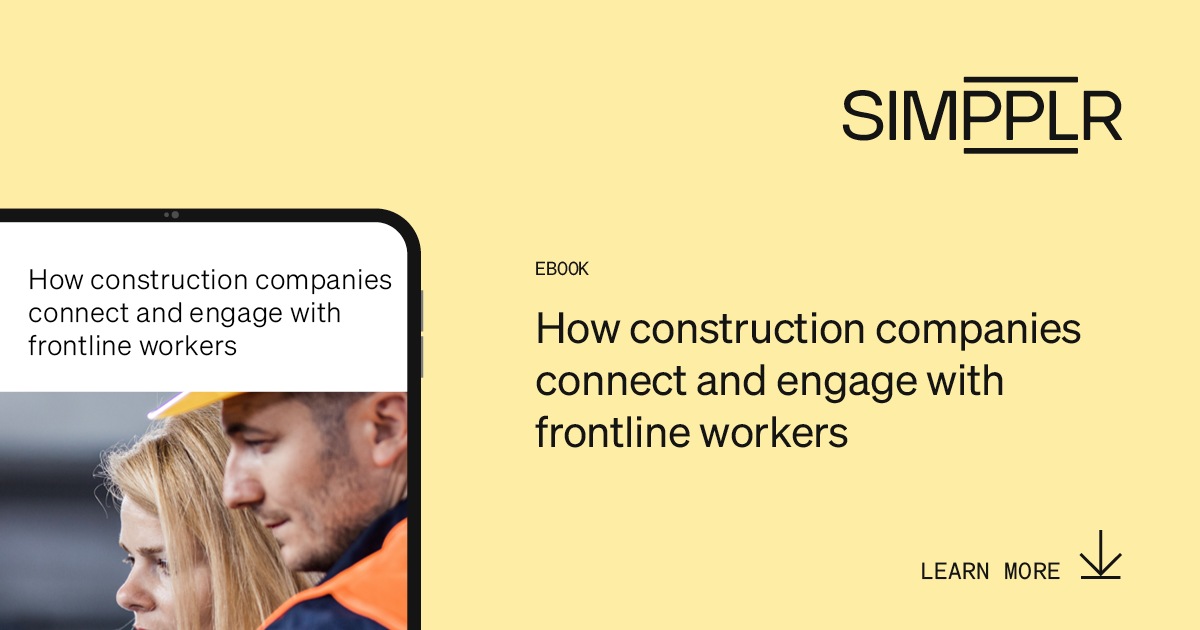 How construction companies connect and engage with frontline workers ebook