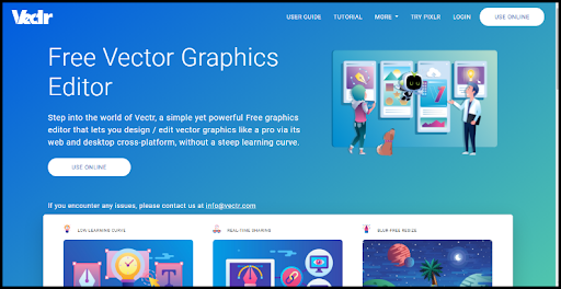 Vector Graphics Editor Home Page