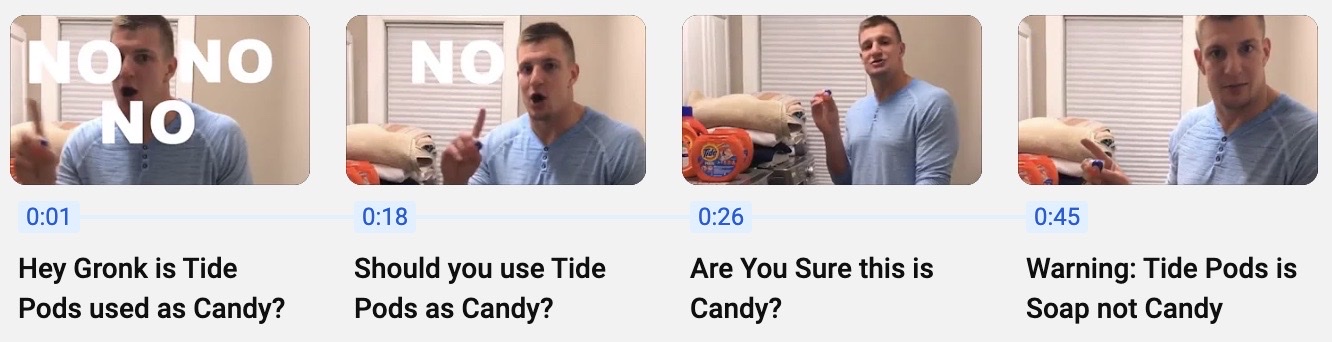 Rob Gronkowski Tide Pods Laundry Not Candy Crisis Communication
