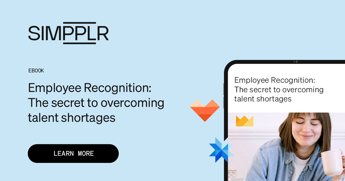 Employee recognition - link to ebook on overcoming talent shortages