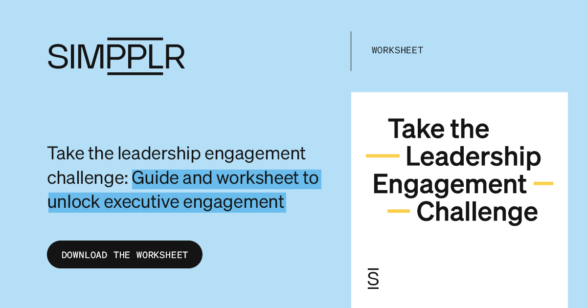 Transparent leadership - link to worksheet on leadership engagement challenge