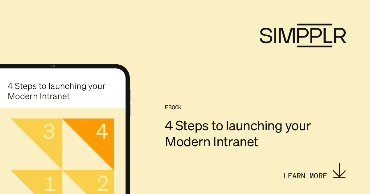 Employee communication - 4 steps to launching a modern intranet