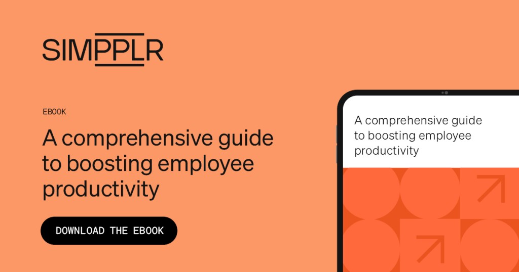 Simpplr eBook on boosting employee productivity