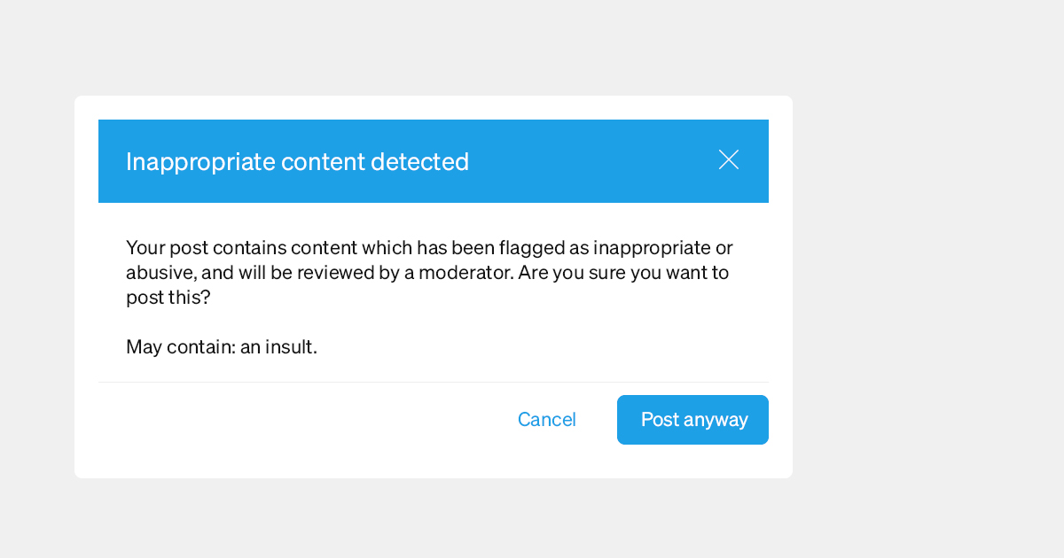 Simpplr spotlight release - AI-driven content recognition feature highlighting inappropriate content