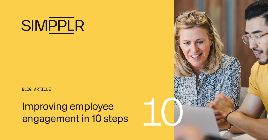 Improving Employee Engagement in 10 Steps - Simpplr blog post