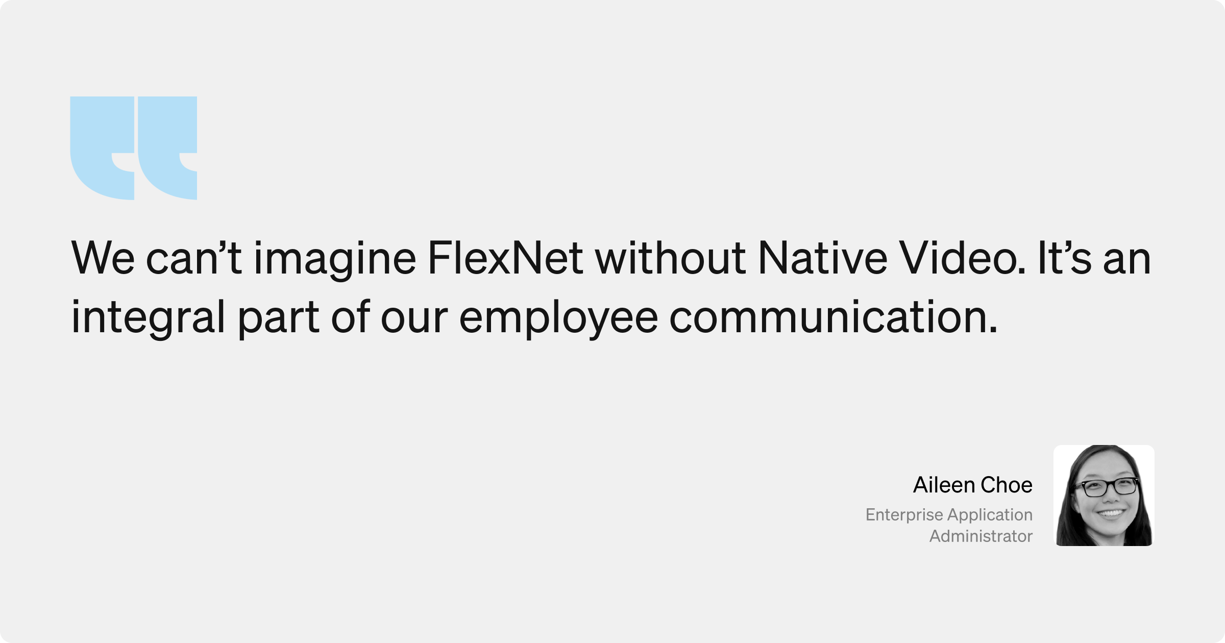 Simpplr customer testimonial: Aileen Choe, Enterprise Application Administrator at FlexNet