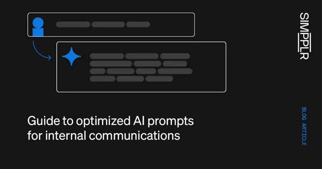 Guide to optimized AI prompts for internal communications