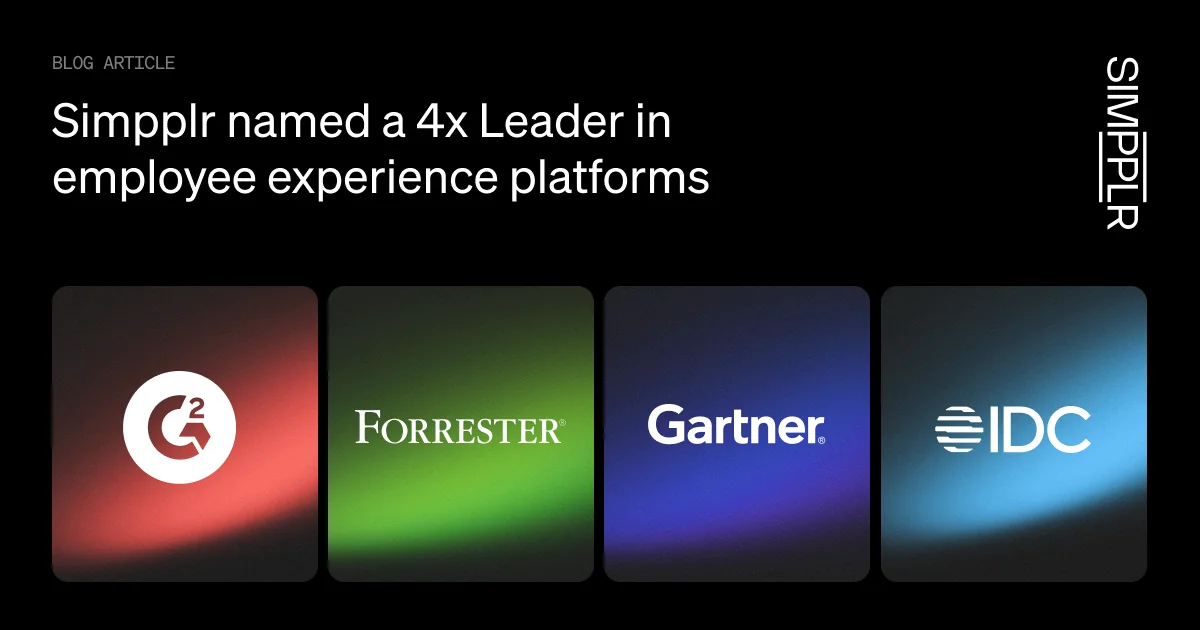 Simpplr is the only 4x Leader