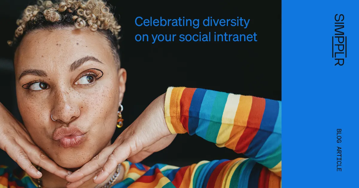 Diversity in the workplace - link to blog article about celebrating diversity on your social intranet