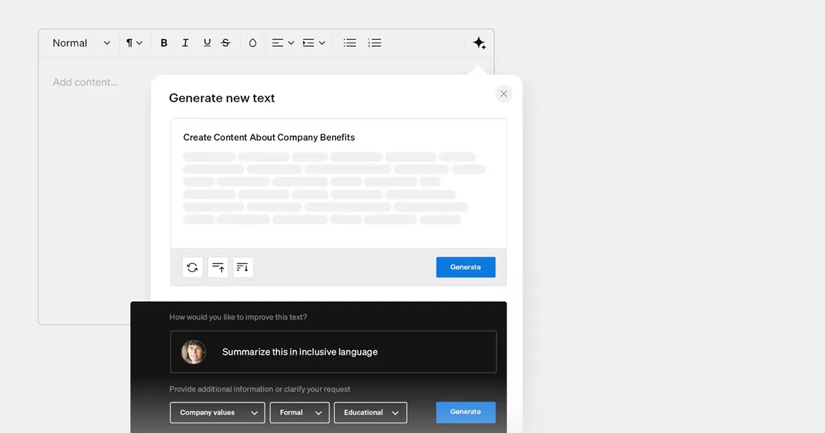 EX for IC - Simpplr AI-driven writing assistant