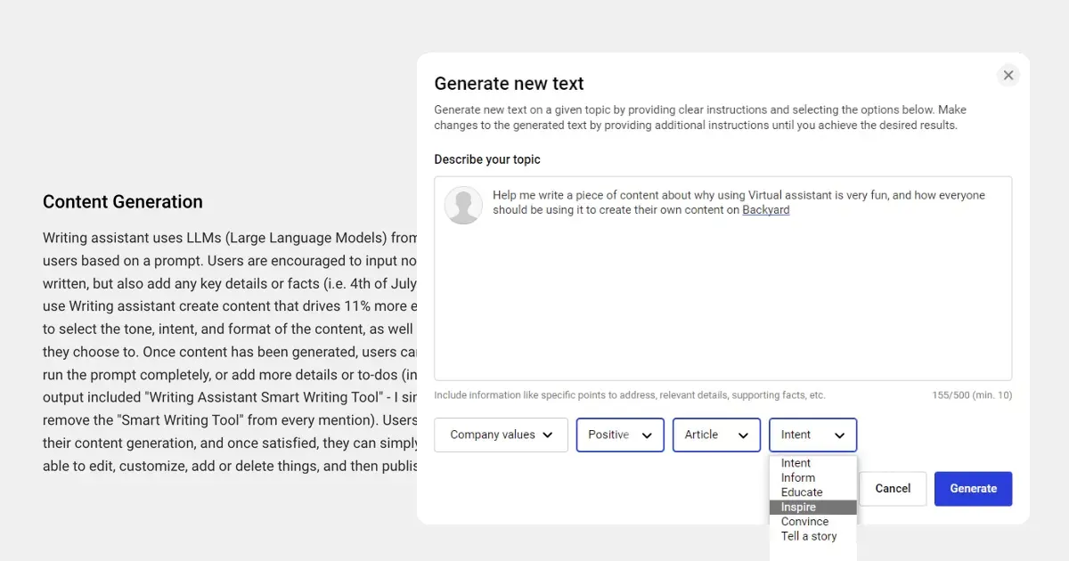 Add supporting photos and illustrations to product and service descriptions.