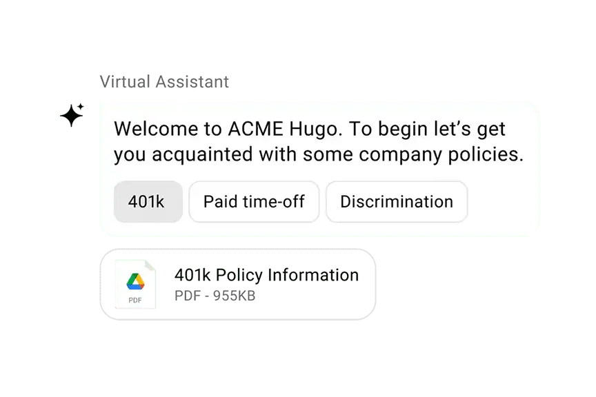 AI virtual assistant for IT and HR: Simpplr's Acme Hugo