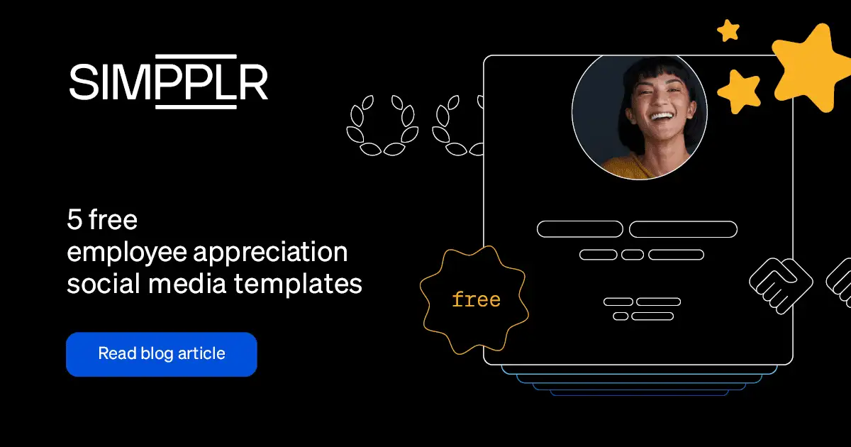 Employee appreciation and recognition social media templates to celebrate your team’s wins publicly.