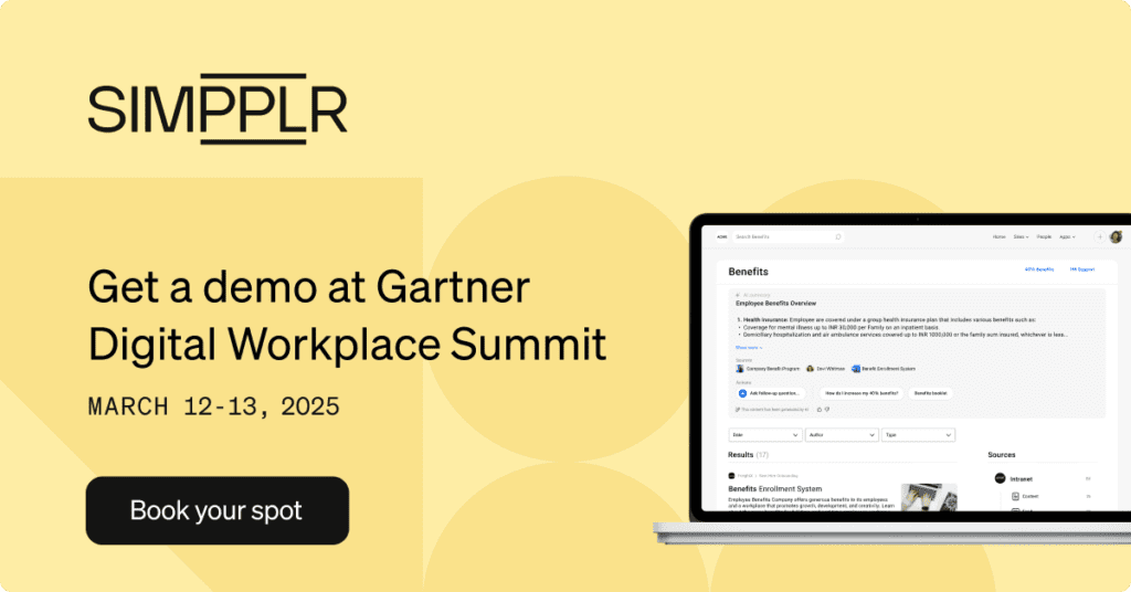 Simpplr Interface Introducing Simpplr’s Enterprise Search Solution for Smarter Work