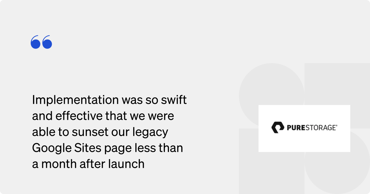 Pure Storage intranet portal