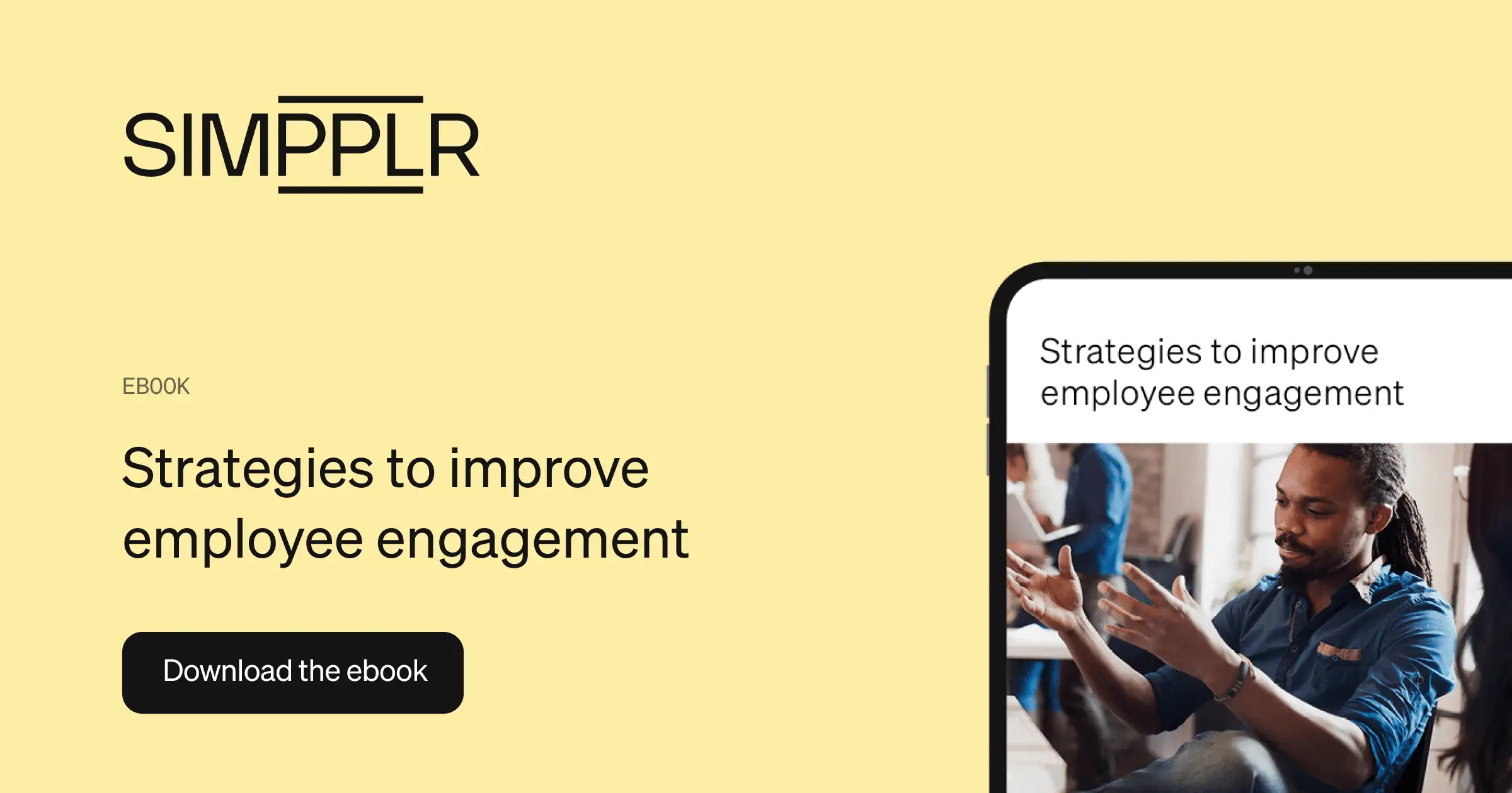 Strategies to improve employee engagement ebook | Simpplr