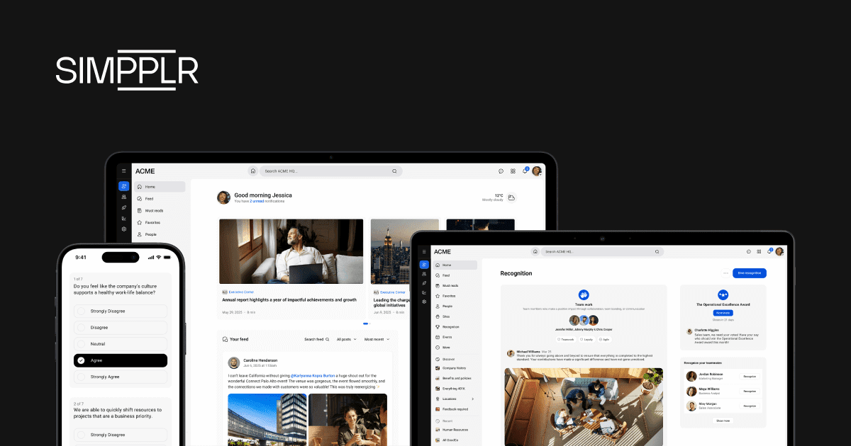 Simpplr - the best employee experience platform