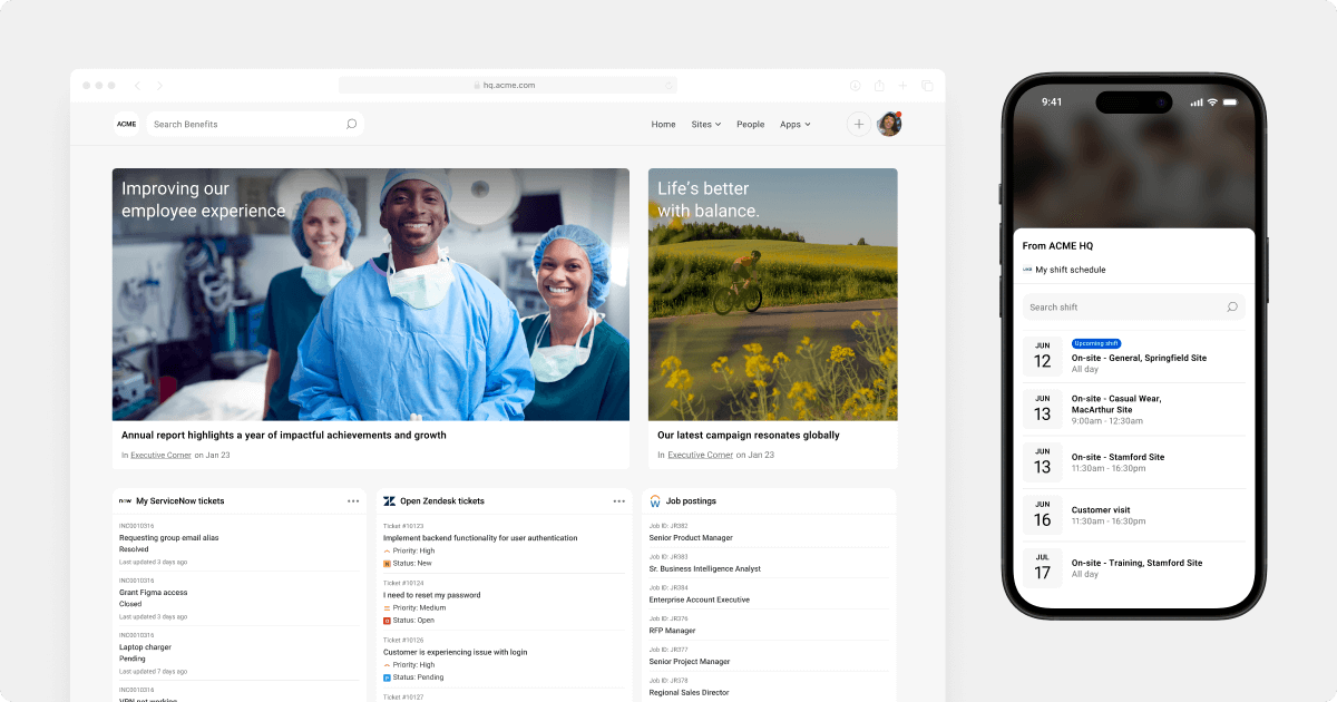 Simpplr EXP integrates and brings different applications in one place