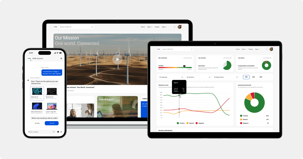 Simpplr intranet homepage