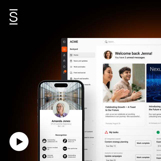Simpplr intranet homepage