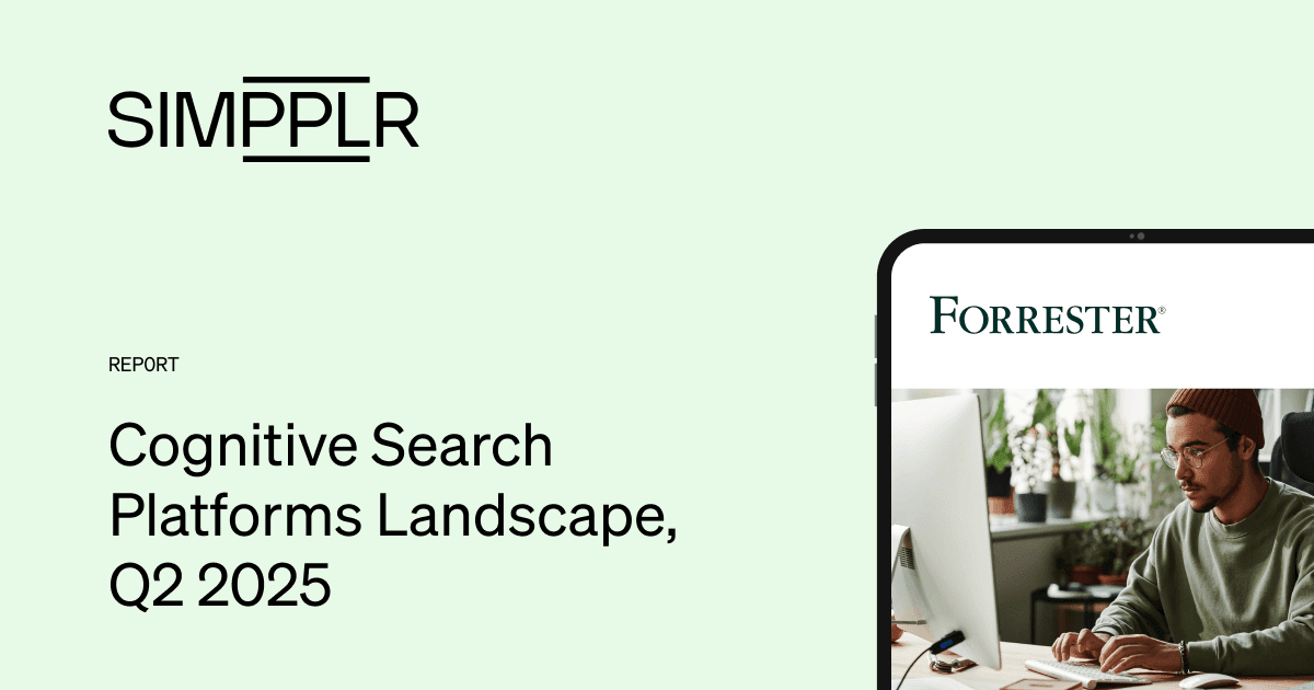 Simpplr is recognized in Forrester’s Q2 2025 Cognitive Search Platforms report