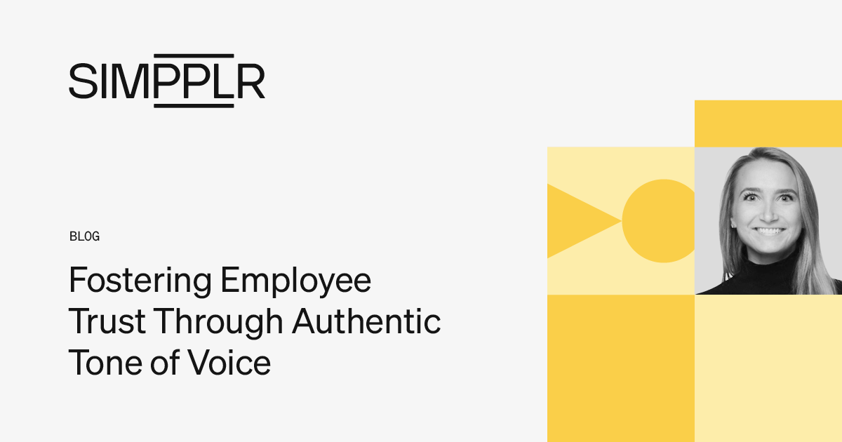 Fostering employee trust through authentic tone of voice