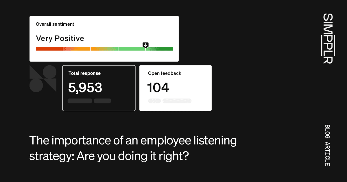 The importance of an employee listening strategy is key for measuring employee engagement