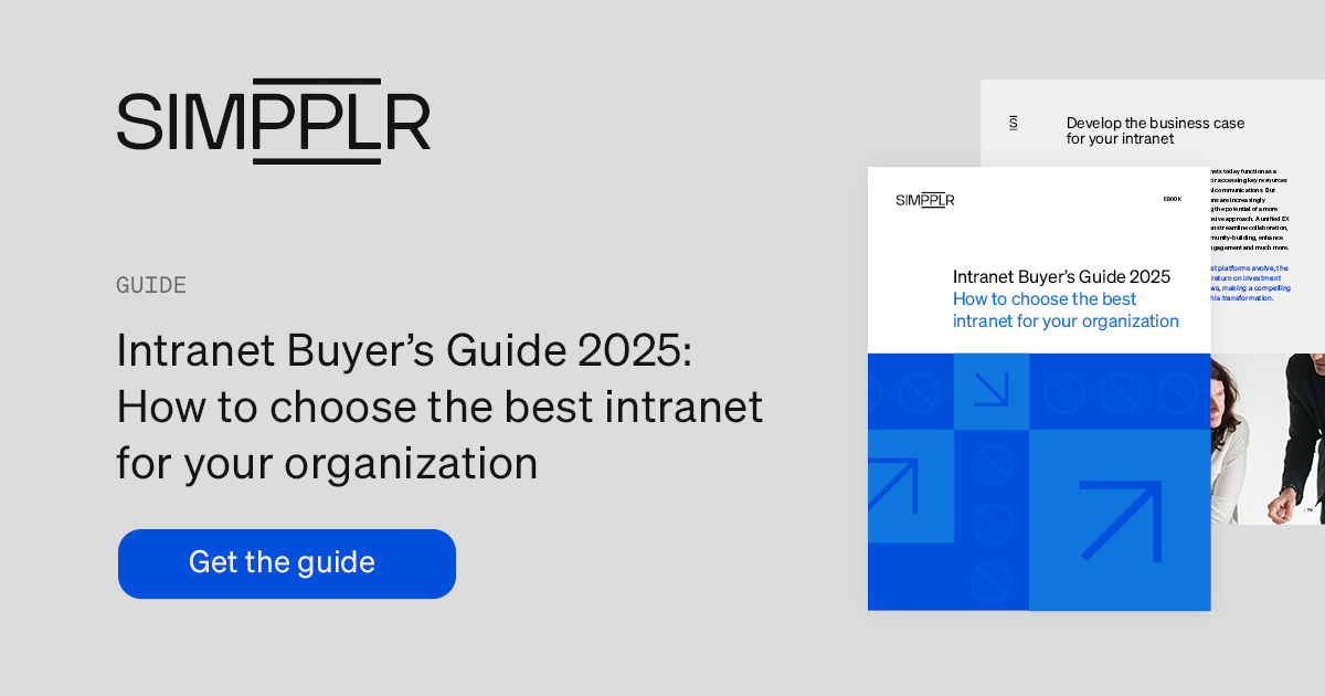 Intranet buyer's guide 2025 | Simpplr