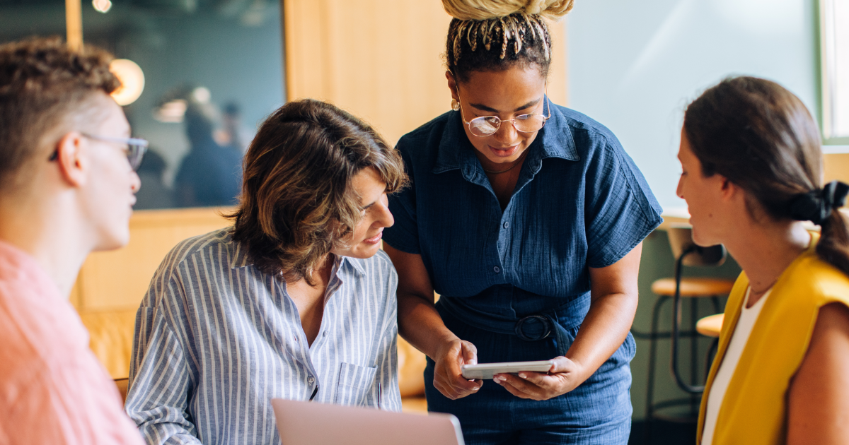 A diverse team of engaged employees representing strong company culture and talent retention.