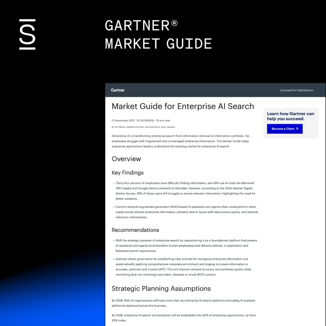 Gartner® Market Guide for Enterprise AI Search