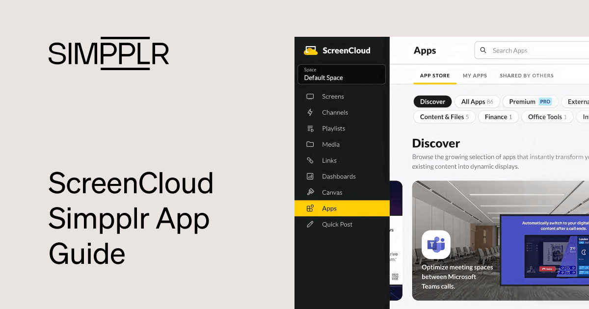 ScreenCloud Simpplr App Guide