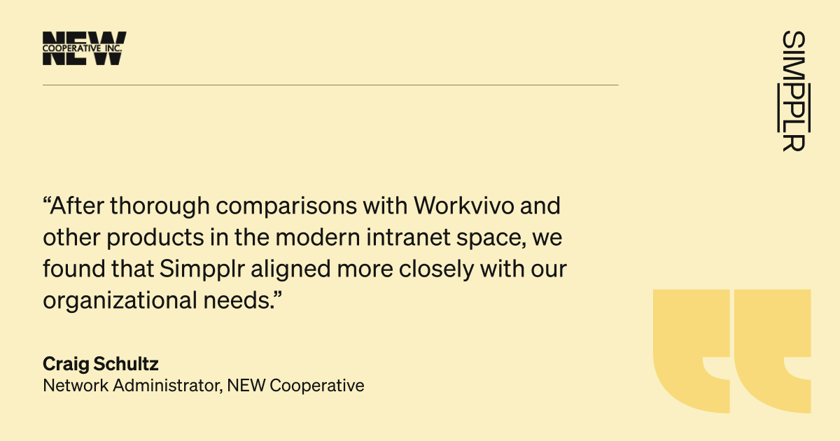 Simpplr vs Workvivo customer review