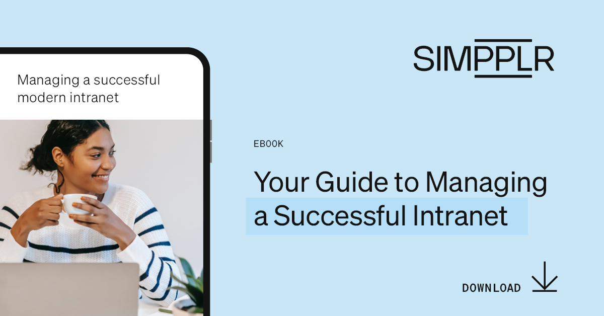 Your guide to managing a successful intranet | Simpplr Ebook