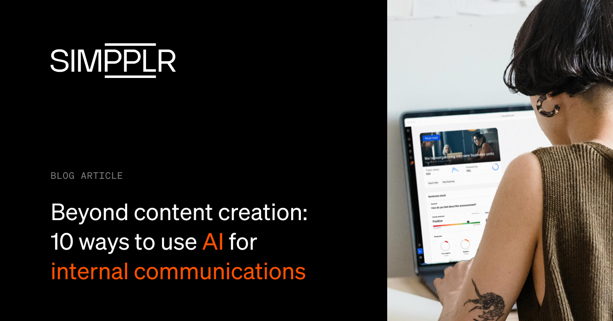 10 Powerful Ways to Use AI for Internal Communications Strategy | Simpplr