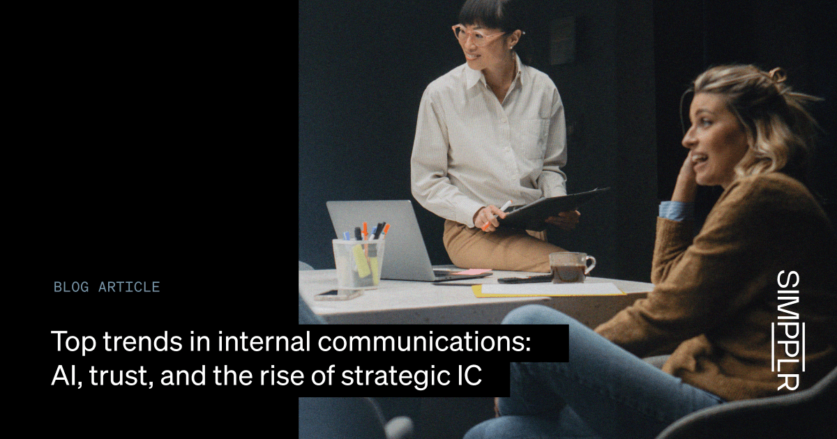 Internal Communication Trends: Driving AI and Trust in 2026 | Simpplr