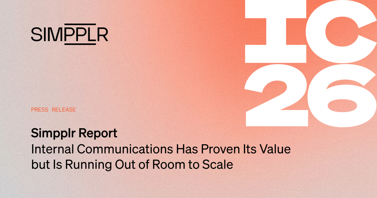 2026 Internal Communications Industry Report | Simpplr