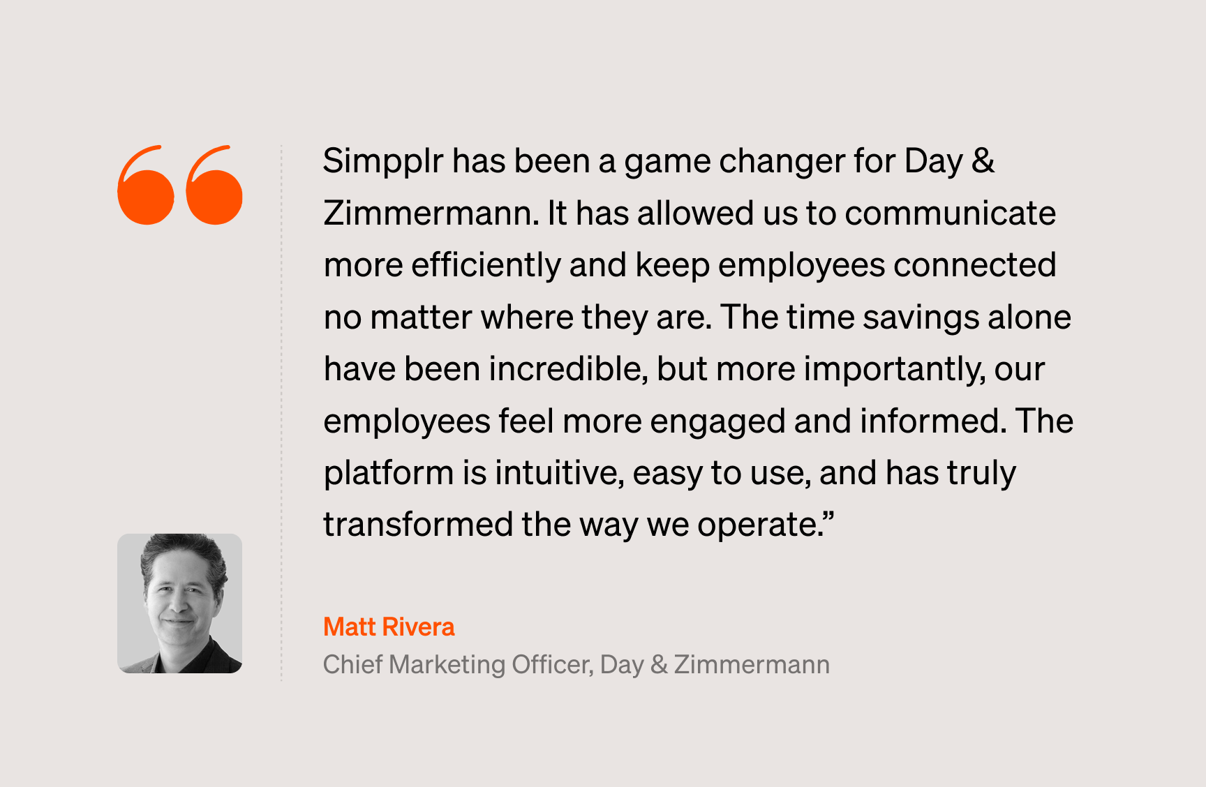 Matt Rivera at Dayzim shares why they choose Simpplr intranet platform