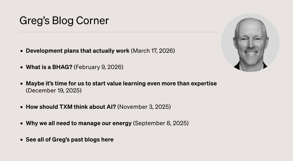 Greg Carter's blog corner