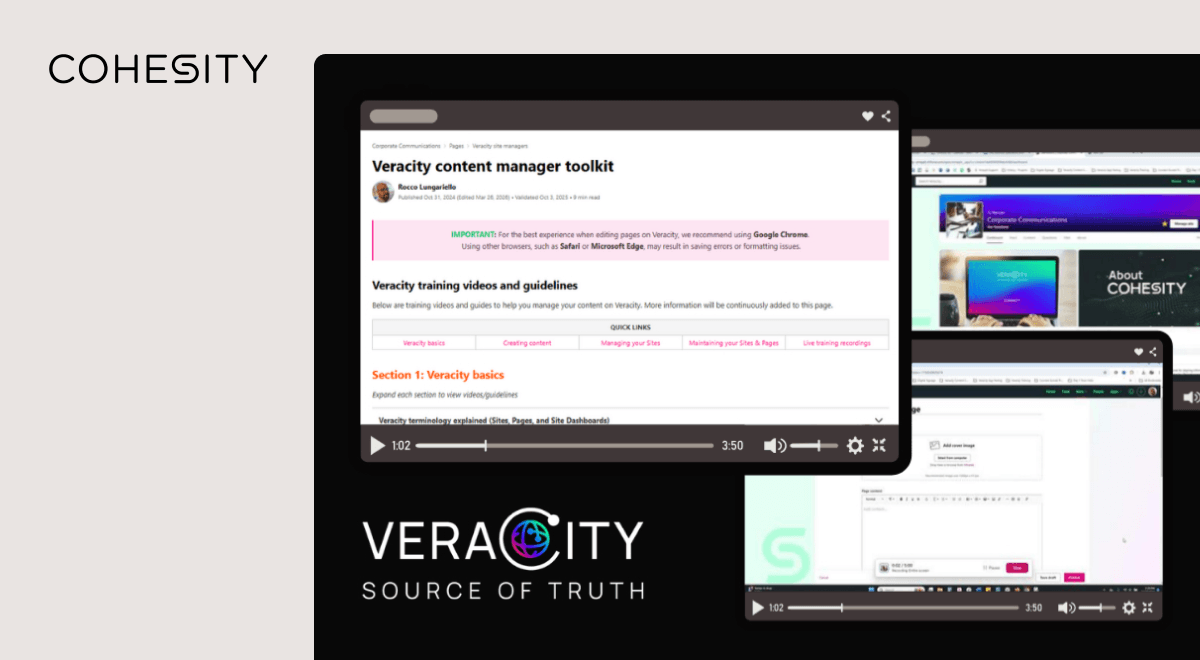 2026 Simpplr best intranet launch winner: Cohesity