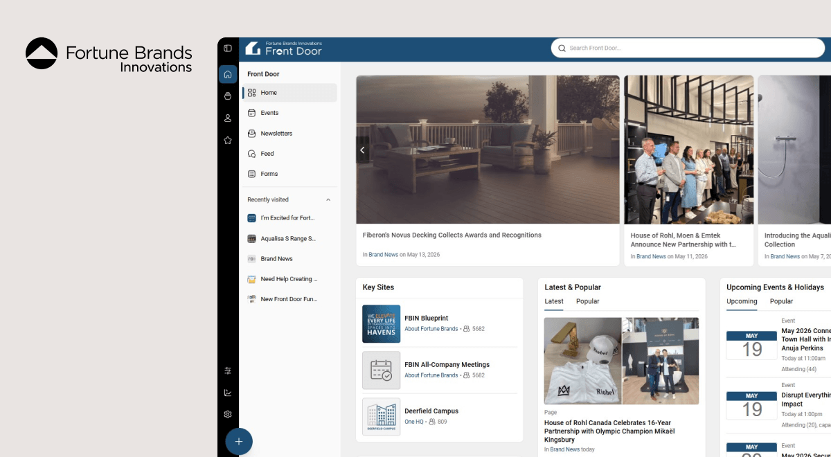 2026 Simpplr best intranet enagement winner: Fortune Brands Innovations